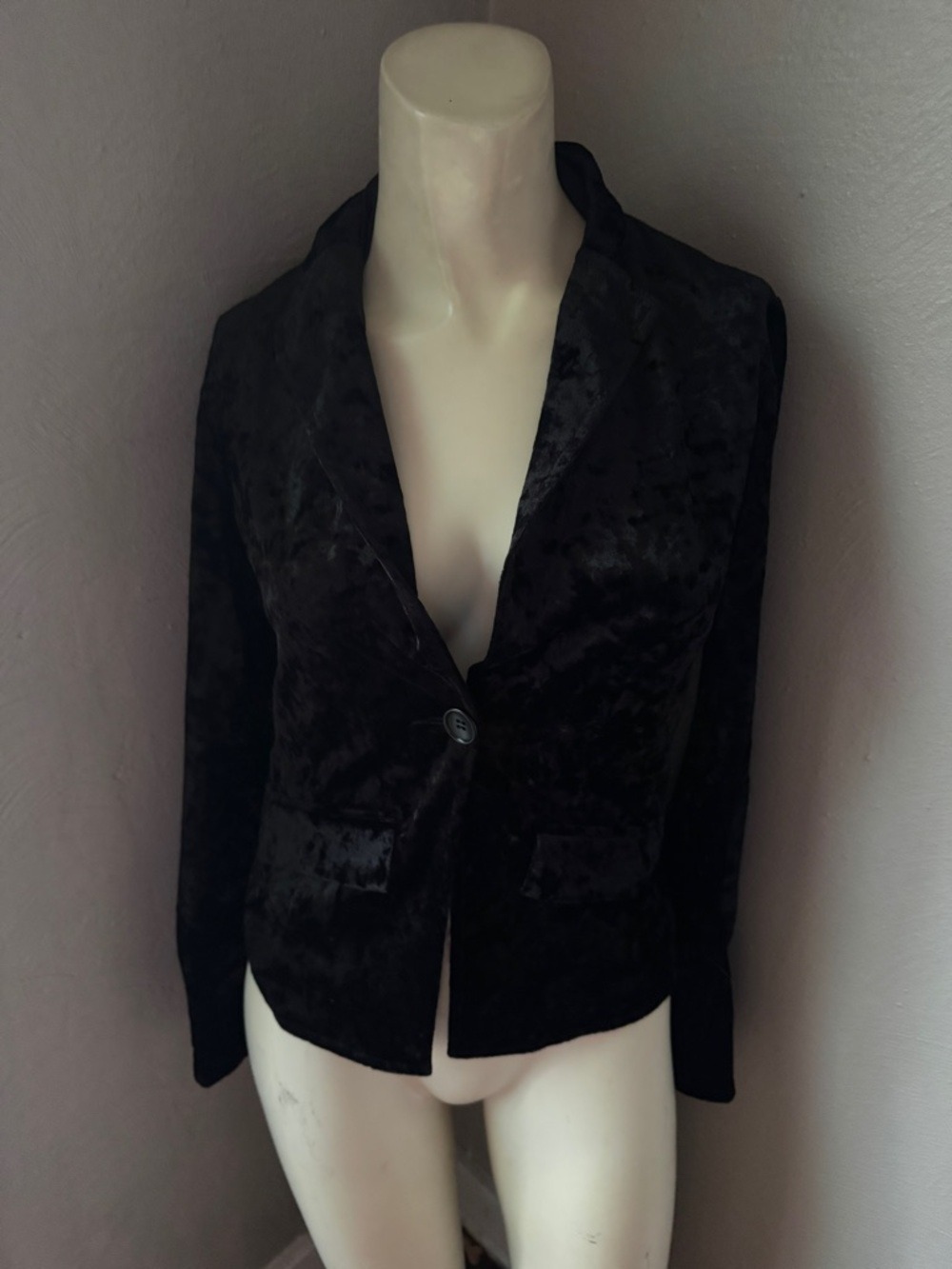 BAILEY/44 black velvet blazer, size XS, NWT
